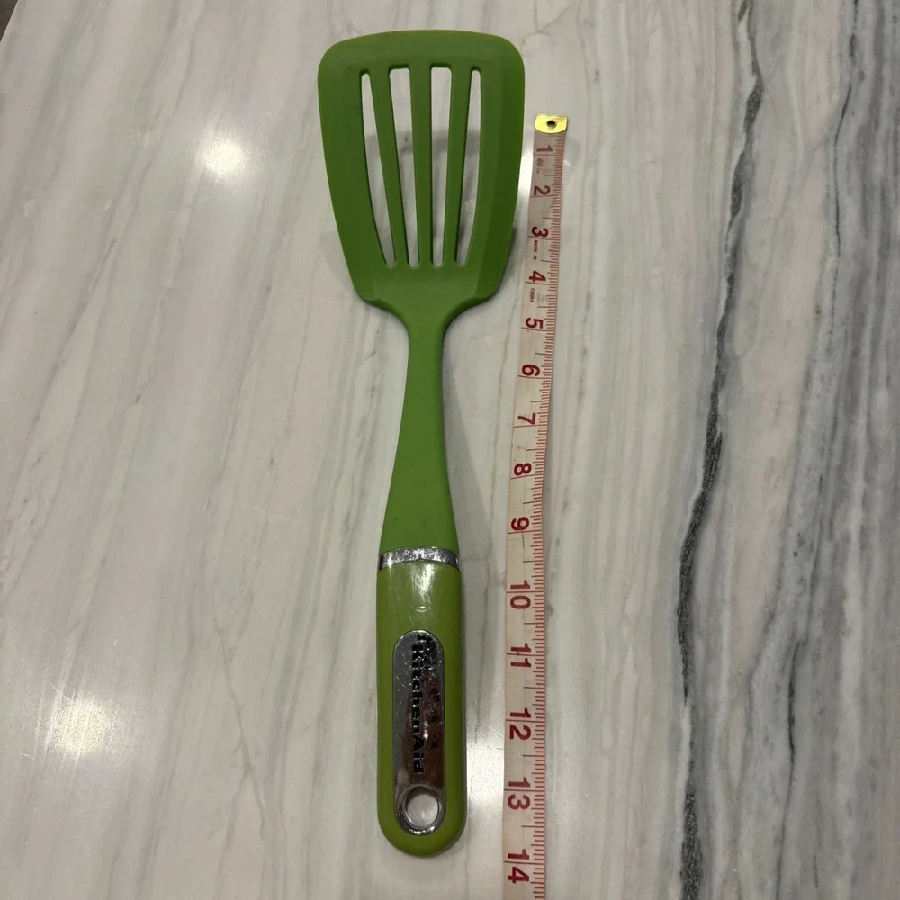 KitchenAid Green Apple Non Stick Heat Resistant Nylon Cooking‎ Slotted Turner